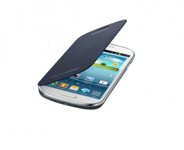 Husa Flip Originala Samsung Galaxy Express Albastru - EF-FI873BLEGWW