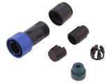 Conector circular tată 10 pini pe cablu