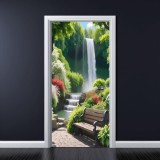 Cumpara ieftin Folie imprimata color pentru decor Usa, dimensiune 200 x 90cm, model: AVX-DR28