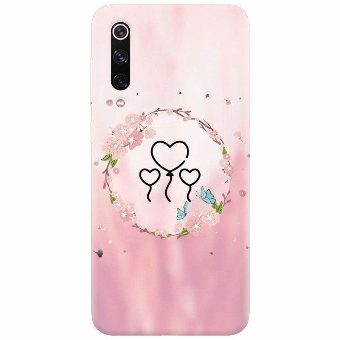 Husa silicon pentru Xiaomi Mi 9, Heart Baloons