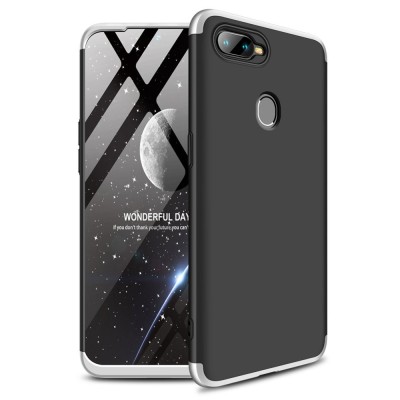 Husa OPPO AX7 - GKK 360 Full Cover (Argintiu/Negru) foto