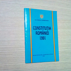 CONSTITUTIA ROMANIEI 1991 - Regia Autonoma "Monitorul Oficial", 1996, 64 p.