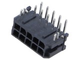 Conector cablu-placă Micro-Fit 3.0, soclu tată, 10 pini