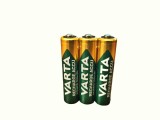 Set 3 acumulatori AAA, HR03, 550 mAh, 1.2V Ni-Mh, Varta