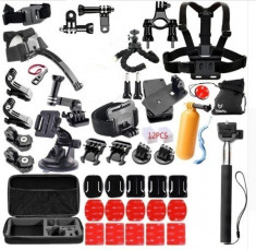 Kit accesorii 57 in 1 universal pentru camere de actiune foto