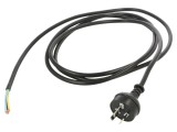 Cablu Electric 3x1mm2 PVC 2,5m Negru 10A