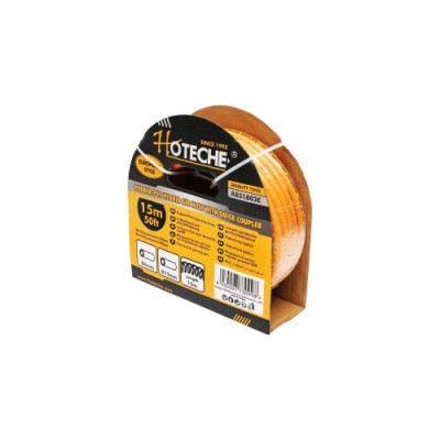 Furtun compresor profesional 15m din PVC cu cuple rapide universale Hoteche Cod: BK92678 Automotive TrustedCars foto