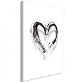 Cumpara ieftin Tablou - Brush Heart (1 Part) Vertical 60x90 cm
