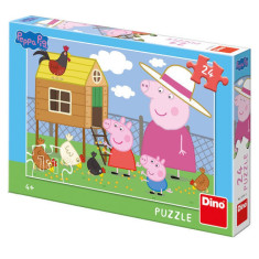 Puzzle Dino Toys, 24 piese, 4 ani+, model Peppa Pig Puisorii