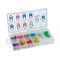 Set 100 sigurante auto mini 11x9mm in cutie de depozitare M`N`C 05716