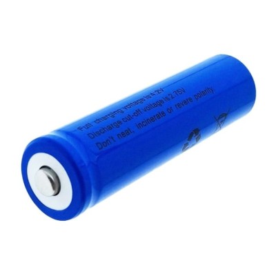 Acumulator Li-ion, .7V 1200mAh, capacitate mare, reincarcabil, dimensiuni 65 x 17 x 12 mm, albastru foto