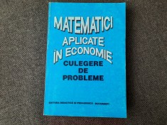 Matematici aplicate in economie Culegere de probleme Octavian Popescu 10/0
