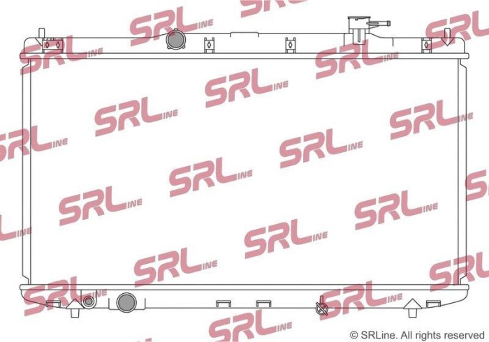 Radiator Honda Accord Usa (Cp) 12-17, motor: 2.0, 3.5 V6, 763x401x15,5, SRLine, Aluminiu/ Plastic brazat, 190105A2A01; 190105A2A03