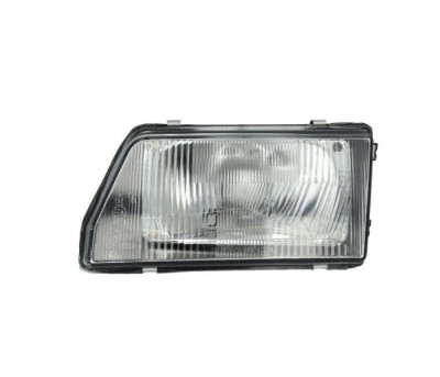 Far FIAT CINQUECENTO (170), 07.1991-10.1998, DEPO, fata, partea stanga, tip bec H4/R2+W5W; manual; carcasa neagra; foto