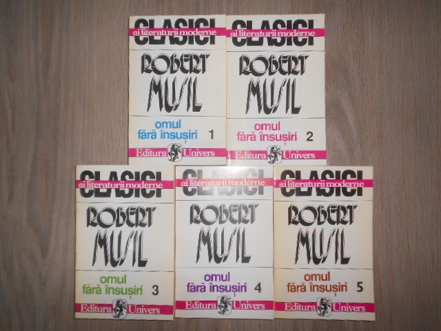 Robert Musil - Omul fara insusiri 5 volume, seria completa