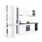 Mobilă Bucătărie Modulară Leziter Yorki 300 Albă, 300cm, Cuptor Inferior, Spațiu Frigider