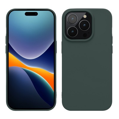Husa kwmobile pentru Apple iPhone 14 Pro, Silicon, Verde, 59077.166 foto