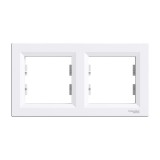 Rama Ornament 2 posturi Schneider Asfora alb EPH5800221