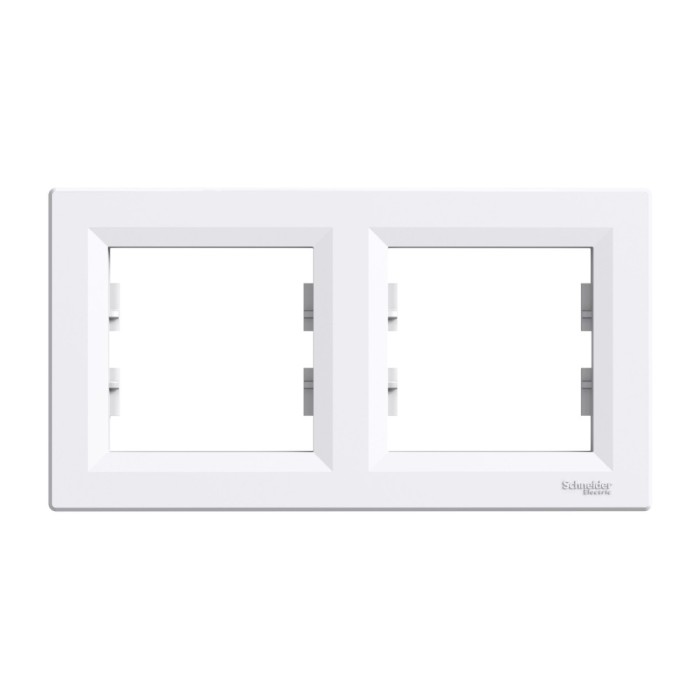 Rama Ornament 2 posturi Schneider Asfora alb EPH5800221