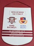 Fanion (protocol) meci fotbal RAPID BUCURESTI - GLORIA BUZAU (22.09.2019 - Liga 2-a etapa 8)