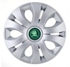 Set 4 Capace Roti Autohelix MSA&reg; potrivite jantelor de 16 inch, Compatibil Cu Skoda Nou Verde, model Top Gray