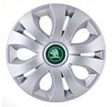 Cumpara ieftin Set 4 Capace Roti Autohelix MSA&reg; potrivite jantelor de 16 inch, Compatibil Cu Skoda Nou Verde, model Top Gray