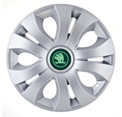 Set 4 Capace Roti Autohelix MSA&amp;reg; potrivite jantelor de 16 inch, Compatibil Cu Skoda Nou Verde, model Top Gray foto