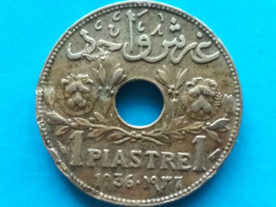 LIBAN-1 PIASTRE 1936 foto