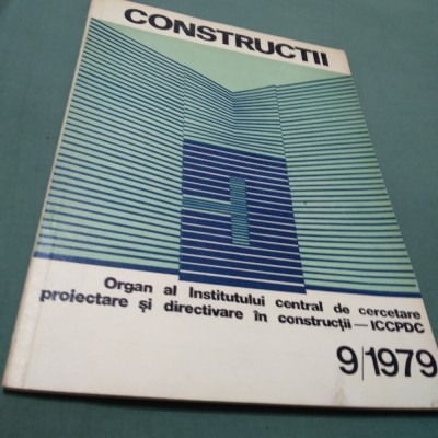 REVISTA CONSTRUCTII NR 9 /1979 foto