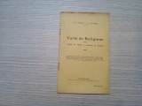 CARTE DE RELIGIUNE - Scoalei de Ucenici - P. Barbu, P. Bizerea - 1929, 16 p., Alta editura