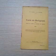 CARTE DE RELIGIUNE - Scoalei de Ucenici - P. Barbu, P. Bizerea - 1929, 16 p.