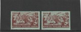 ROMANIA 1949 LP 256 LP 256 a 23 AUGUST DANTELAT + NEDANTELAT MNH