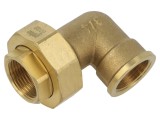 Cot 90&deg; dublu conector conic mamă-mamă GEBO 96-5BR