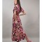 ROCHIE BOHO CHIC LUNGA CU ELASTIC IN TALIE MULTICOLORA ELEGANTO Negru S-M