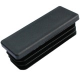 Capac plastic pentru teava dreptunghiulara, Midica, negru, 50 x 20 mm, set 10 bucati