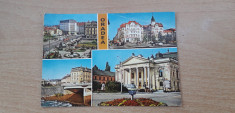 Oradea - imagini multiple - carte postala circulata 1976 foto