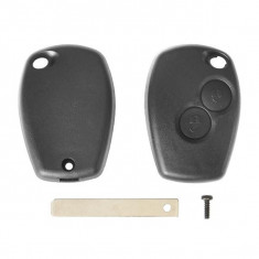 Carcasa Cheie Contact Pentru Dacia Logan / Sandero 2 Butoane. Cu Profil Semifabricat Cheie 155764 004RN010