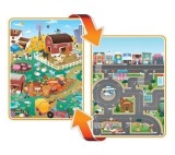 Covoras de Joaca cu Doua Fete pentru Copii Prince Lionheart City / Farm