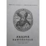 Adrian Adamache - Arhiva romaneasca, anul CLV, tom I, fascicula 2/1995 (Editia: 1995)