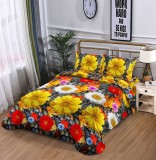 Cumpara ieftin Lenjerie De Pat 3D - Iris Xu014, Bumbac, 4 Piese, Fara Elastic, Imprimeu