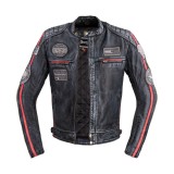 Cumpara ieftin Geaca Moto Barbati Piele Naturala W-TEC B-STAR Shibenick Negru Protectii CE