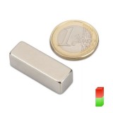 Magnet neodim bloc, 10x10x30 mm, putere 5,8 kg, N40