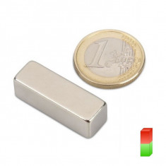 Magnet neodim bloc, 10x10x30 mm, putere 5,8 kg, N40