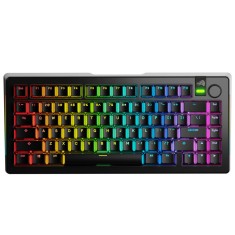 Glorious Tastatura mecanica GMMK 3 PRO 75% Prebuilt Wireless , USB-C, Fox Switches, US layout, 81 taste, Negru &quot;GLO-KB-GMMK3-PRO-75-PB-FOX-WL-BLK-US&quot;