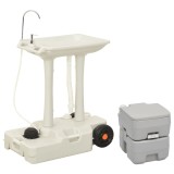 Cumpara ieftin Set portabil cu toaletă și lavoar pentru camping