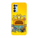 Husa compatibila cu Oppo A77 model Simson Country, Silicon, TPU, Viceversa, Transparent, Carcasa