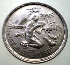 7.600 EGIPT EGYPT FAO 10 PIASTRES 1980 XF/AUNC