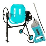 Pachet promo betoniera 200L cu vibrator beton 850W Detoolz