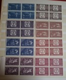 Romania MNH 1958 - Centenarul marcii postale romanesti (dantelat - rar) - LP 463 X4