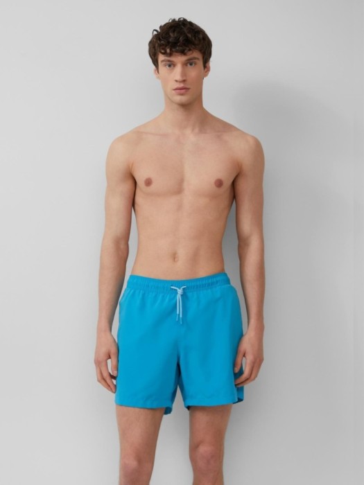 s.Oliver Pantaloni scurti barbati pentru inot cu croiala Regular fit, Albastru deschis, S